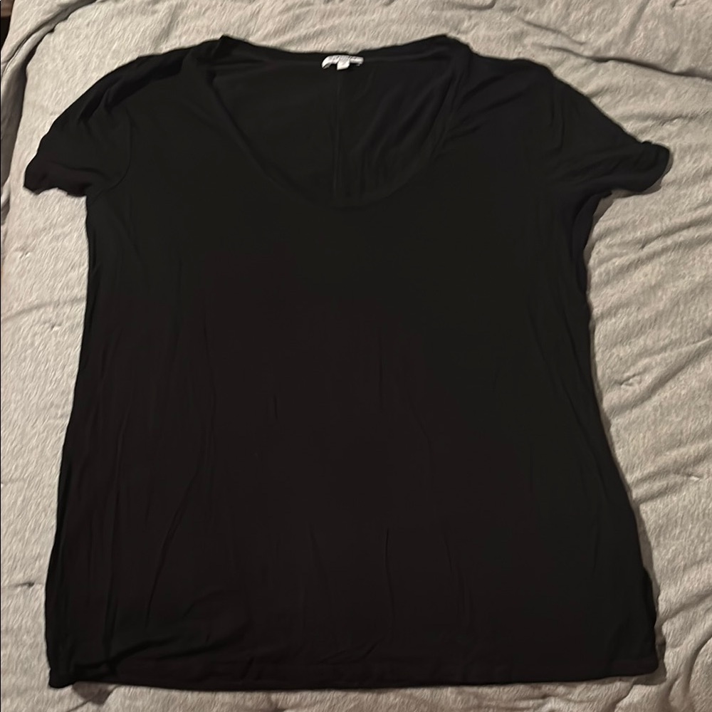 Splendid Black Fitted Short Sleeve T-Shirt